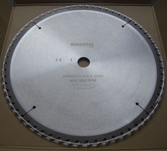 Пила дисковая Ø400 х 30 х 3,6/2,5 Z64 WZ