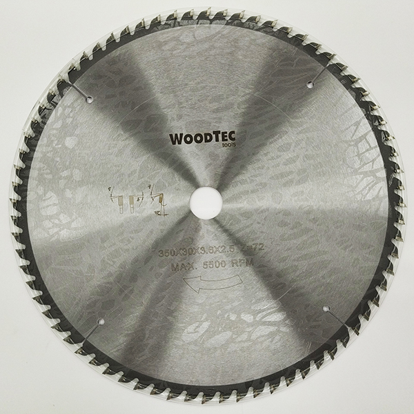 Пила дисковая Ø350 х 30 х 3,6/2,5 Z72 WZ