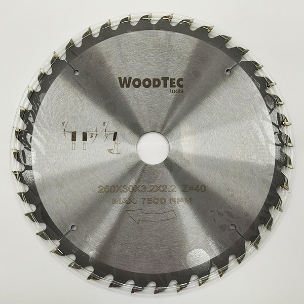 Пила дисковая Ø250 х 30 х 3,2/2,2 Z40 WZ